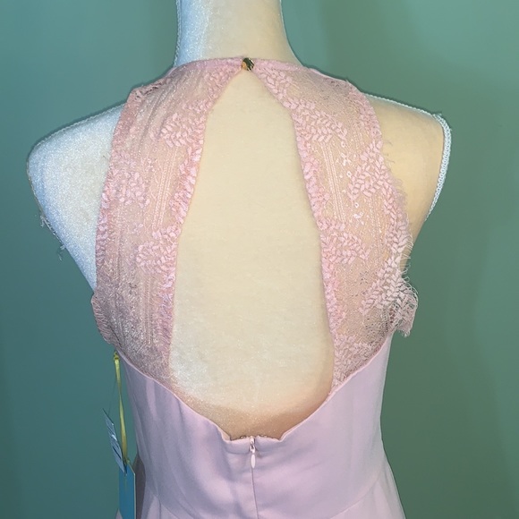 NWT:CeCe Gigi Pink Twist Lace Dress - Picture 8 of 14